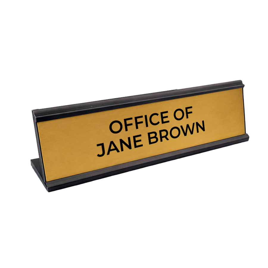 Metal Desktop Name Badges - Imprint Now - CA