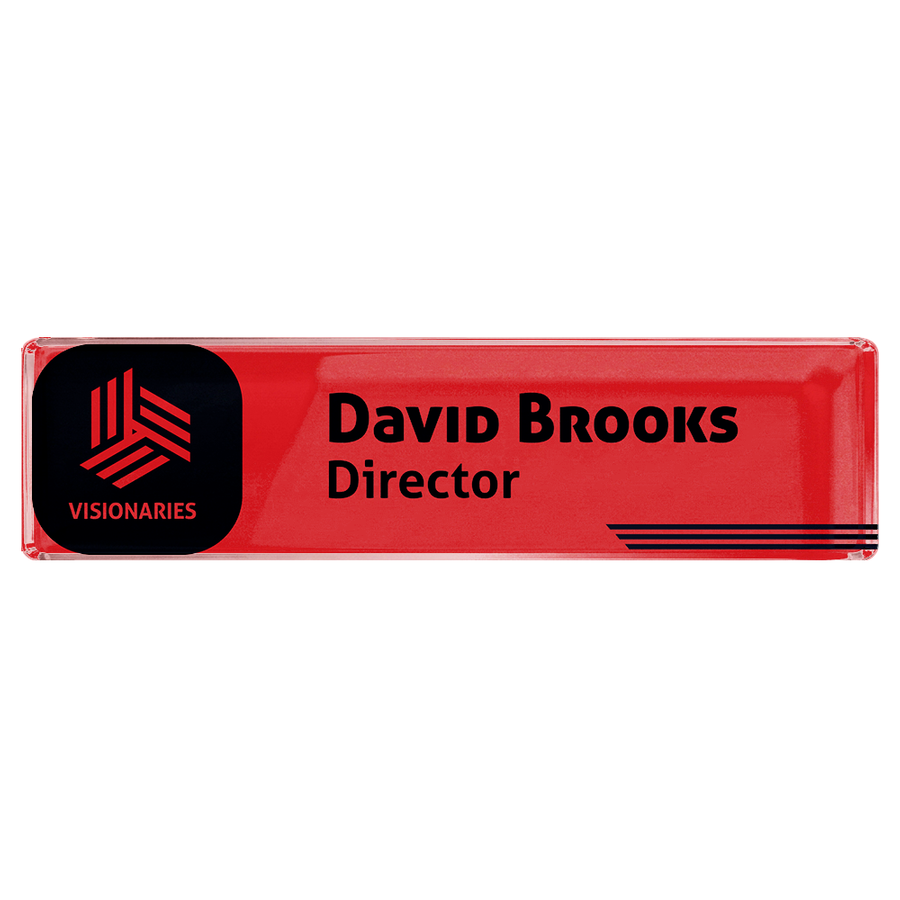 Acrylic Desktop Name Badges - Imprint Now - CA