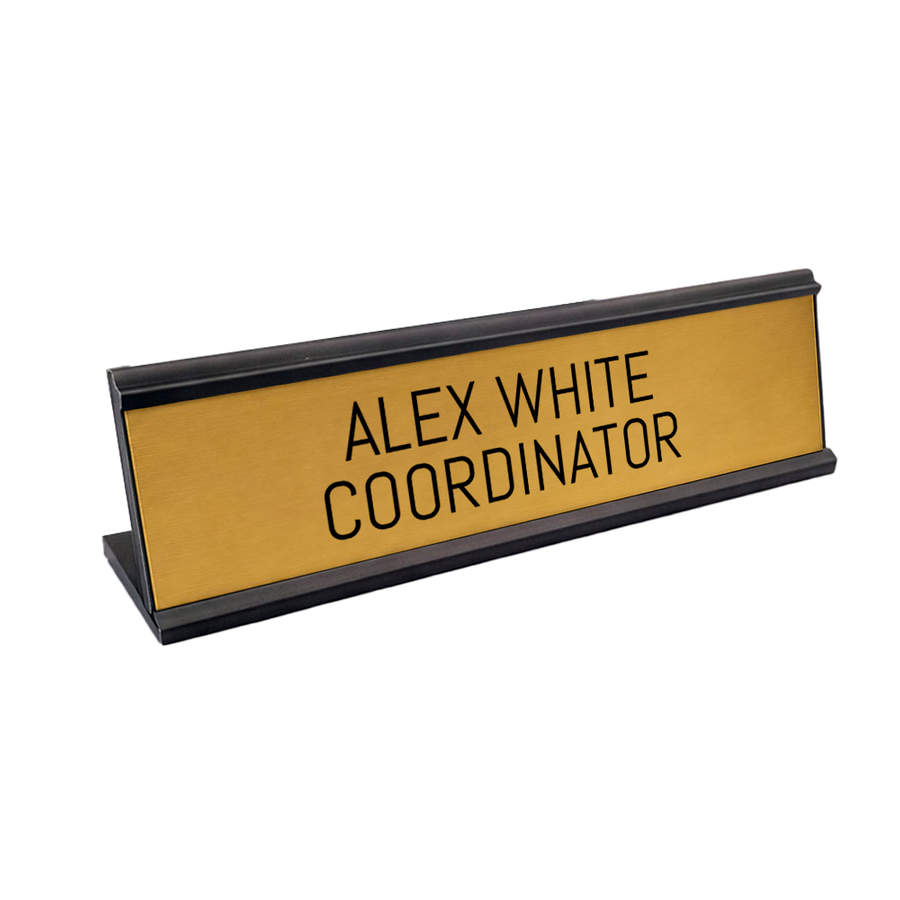 Metal Desktop Name Badges - Imprint Now - CA