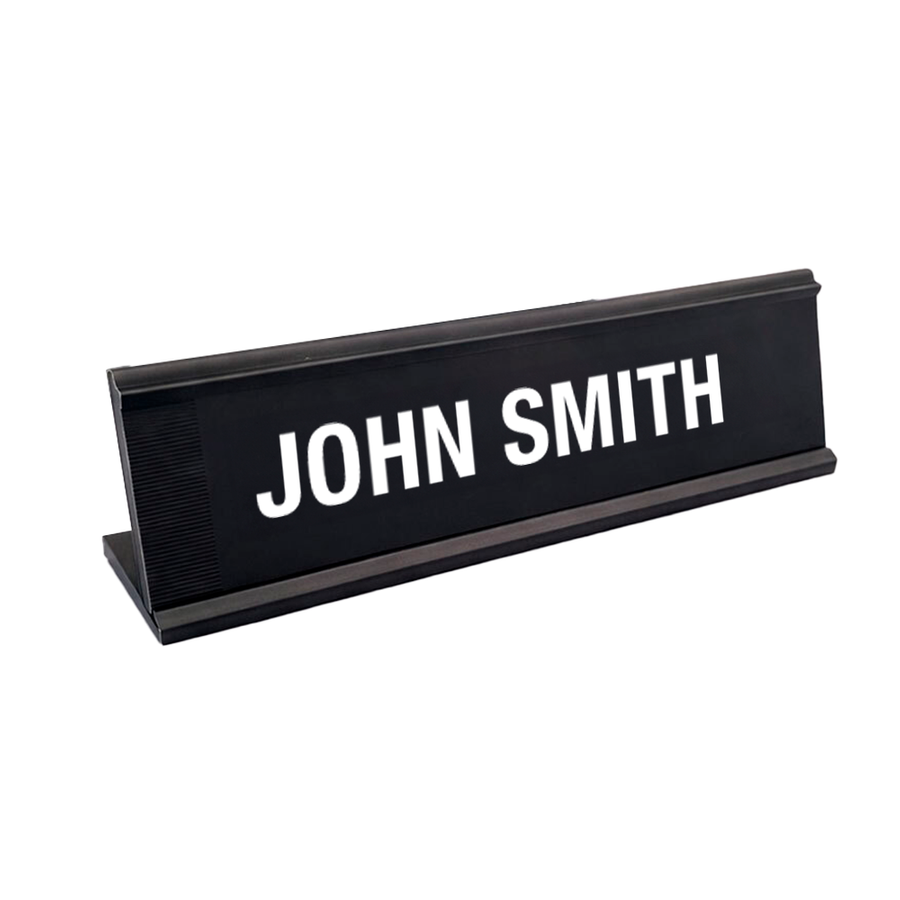 Metal Desktop Name Badges - Imprint Now - CA