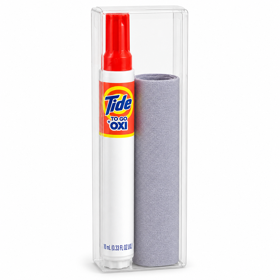 Tide® to Go + Oxi Stain Remover Travel Kit with Premium Microfibre Cloths - Imprint Now - CA
