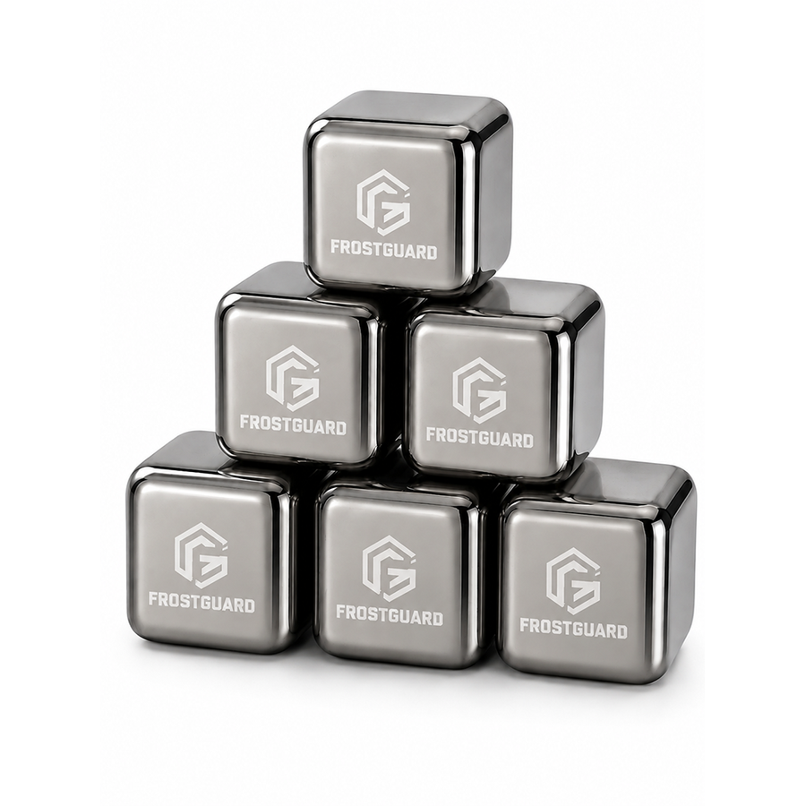 Silver Stainless Steel Ice cubes - Imprint Now - CA