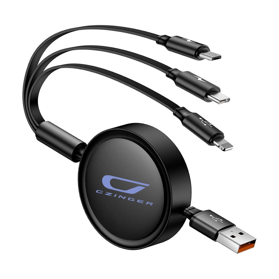 Soft Silicone 3-in-1 Charging Cables - Imprint Now - CA