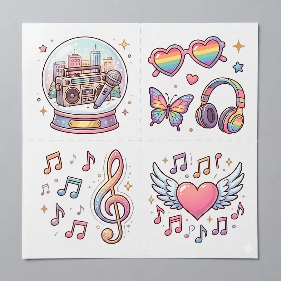 Custom Glitter Tattoos