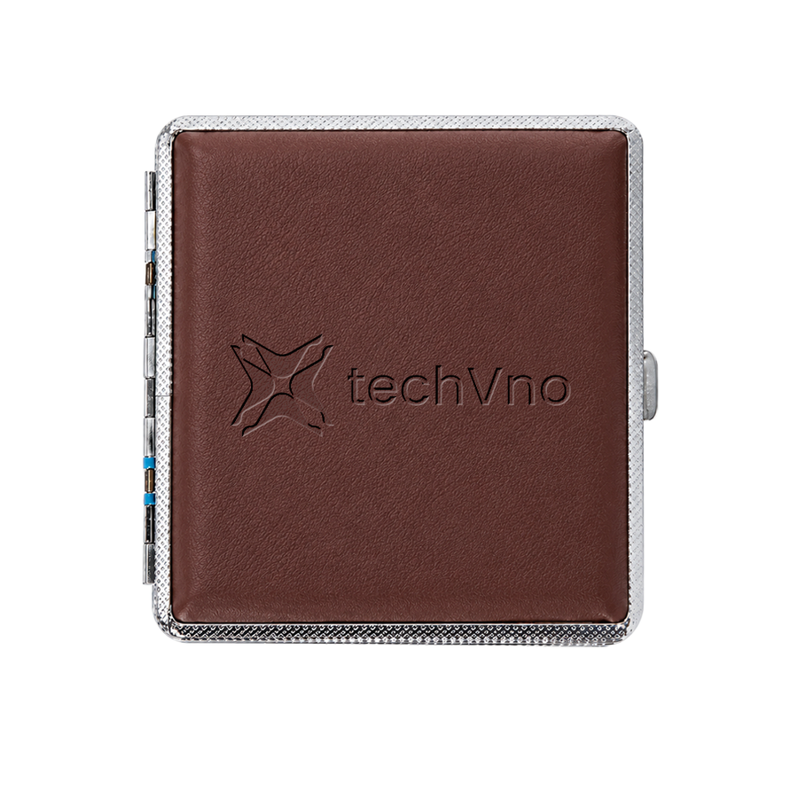 Leather Grain Metal Cigarette Cases - Imprint Now - CA