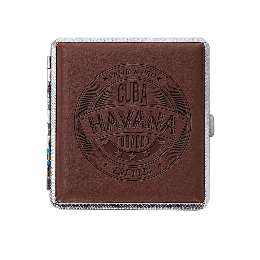 Leather Grain Metal Cigarette Cases - Imprint Now - CA
