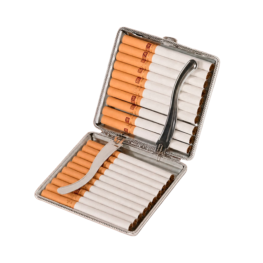 Leather Grain Metal Cigarette Cases - Imprint Now - CA