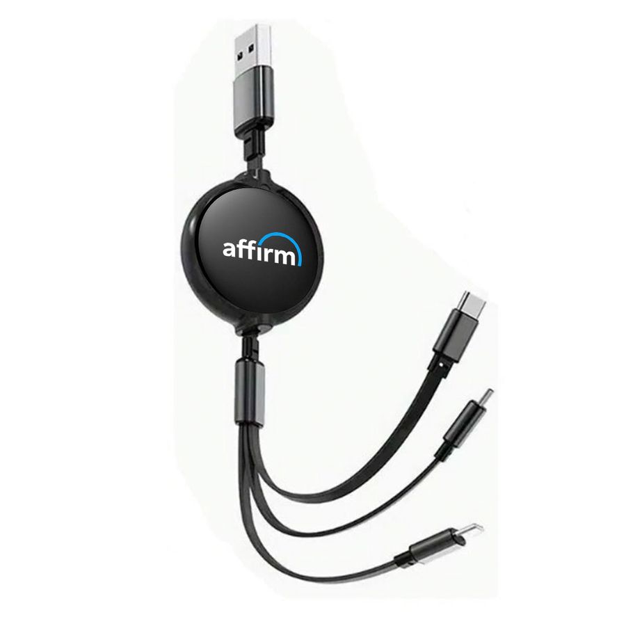 Soft Silicone 3-in-1 Charging Cables - Imprint Now - CA