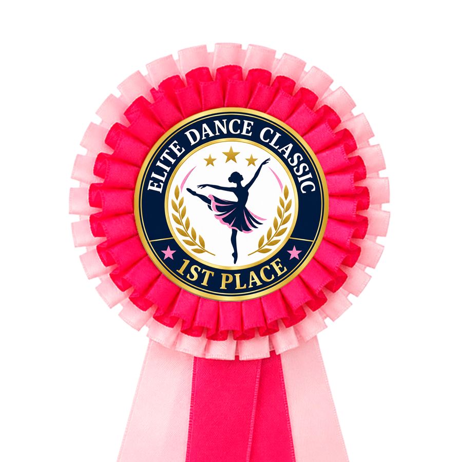 2 Tier Rosette Buttons - Imprint Now - CA