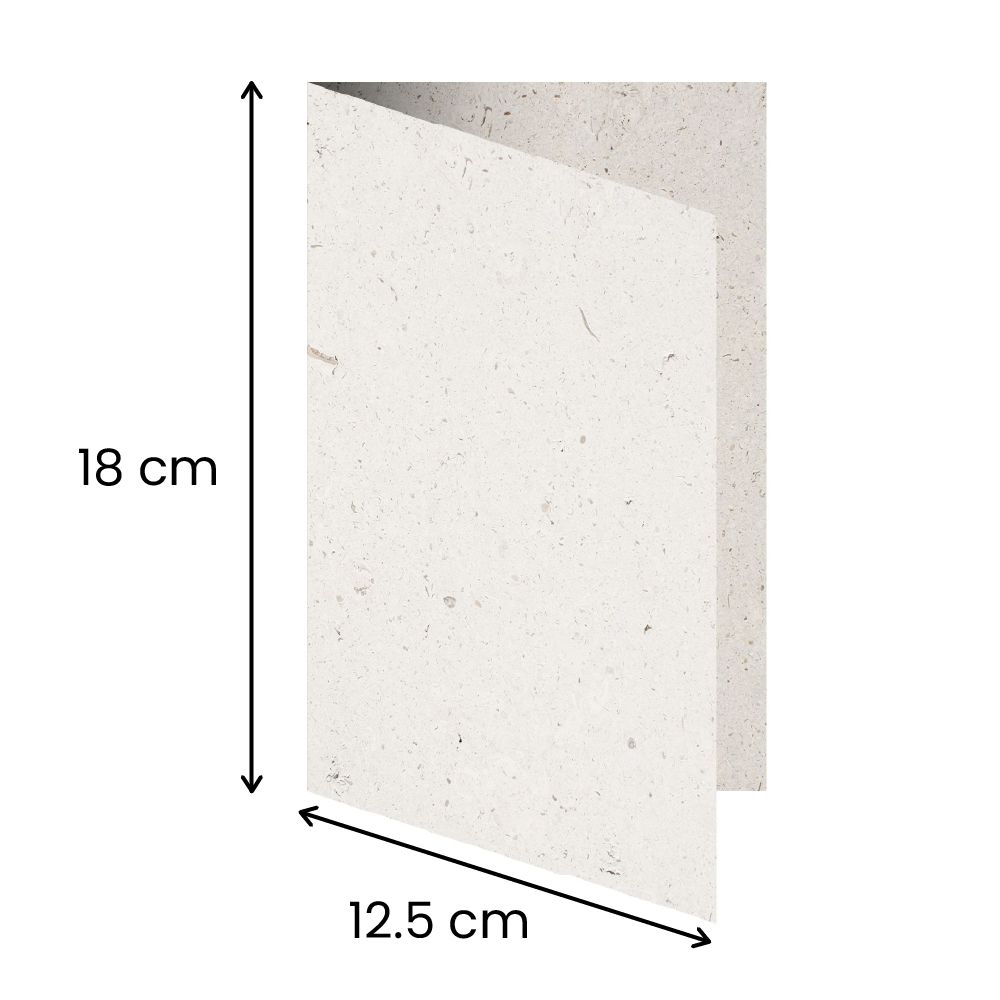 12.5 cm x 18 cm (folded)