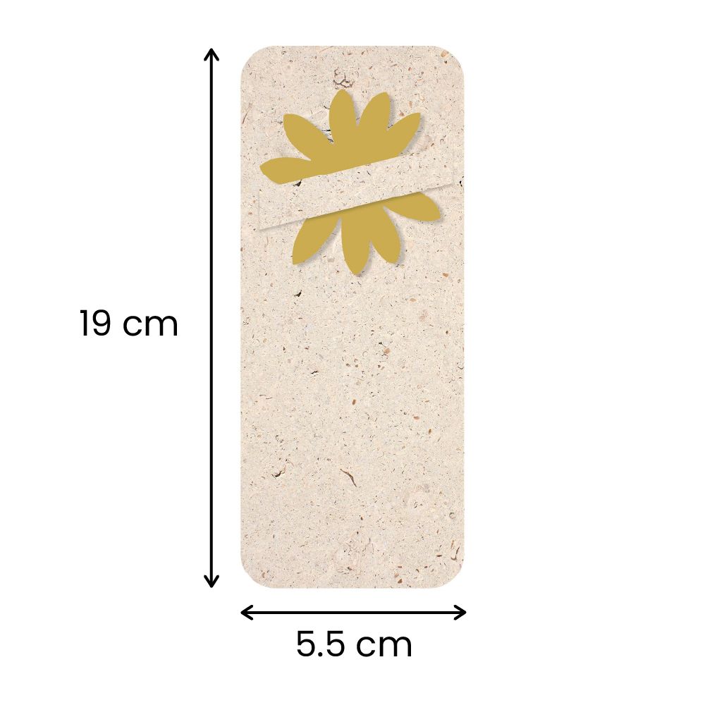 5.5 cm x 19 cm (with slot)