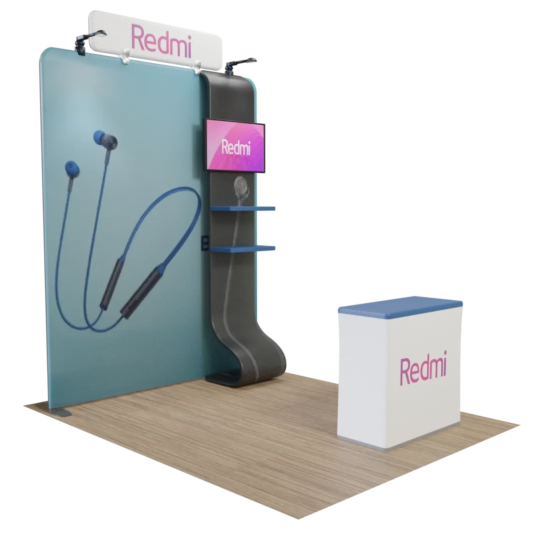 2.4 m x 2.4 m Straight Media Display - Imprint Now - CA