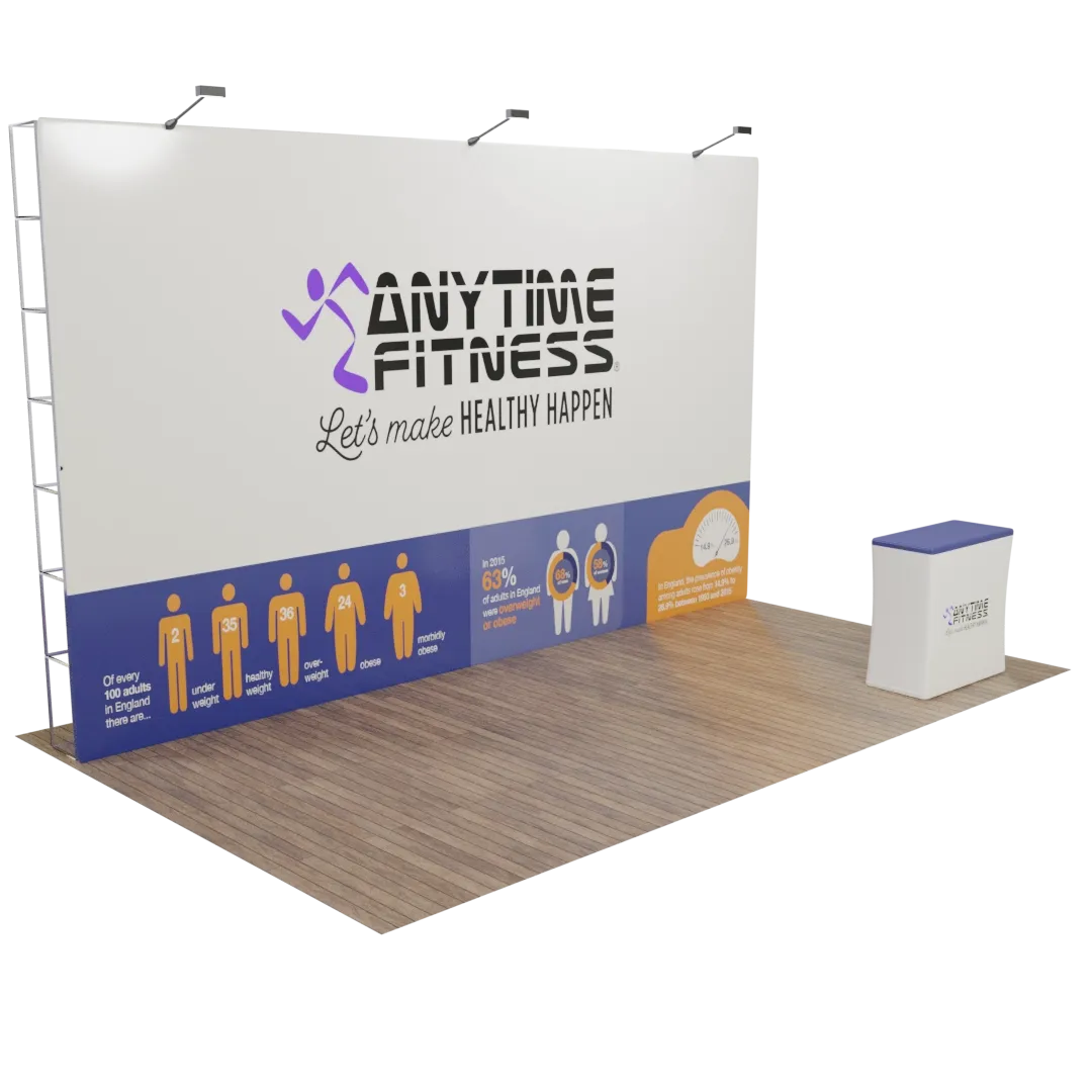 Custom Pop-up Trade Show Display 6.1 m x 3 m - Imprint Now - CA
